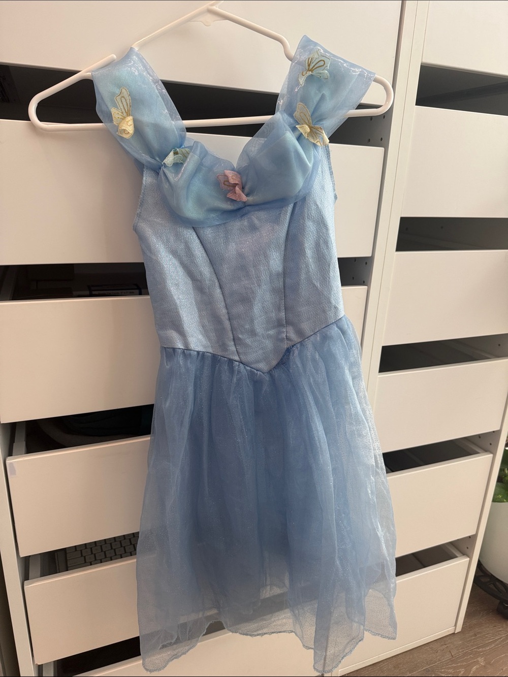 Girls Cinderella Light Blue Fairy Costume Dress - Brand Unknown